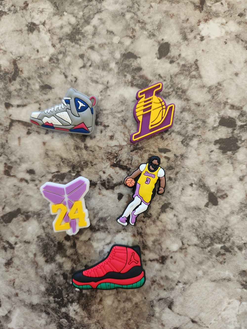 NBA Lakers & Kobe Shoe Pin Set - New